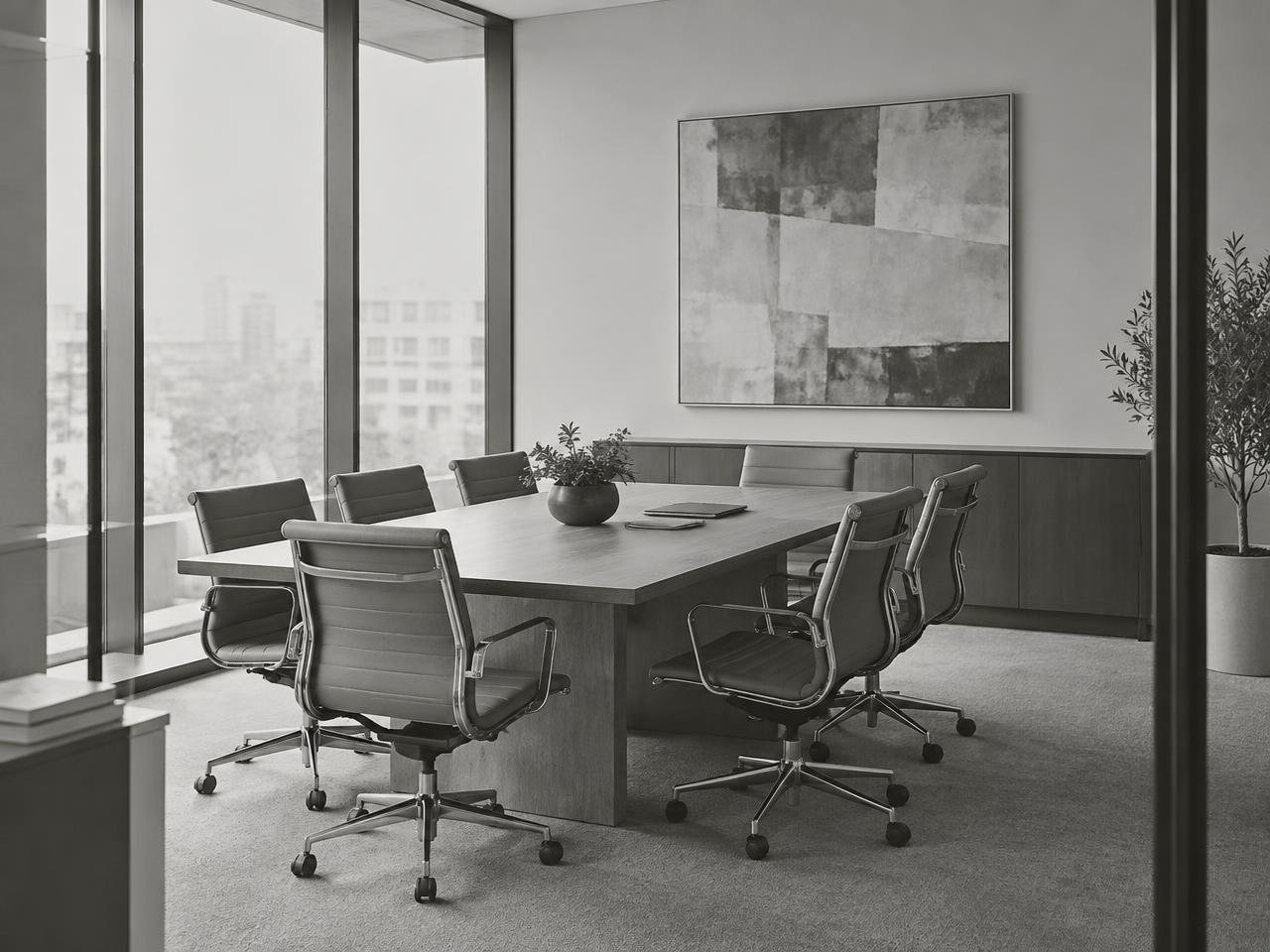 Professional accounting firm conference room